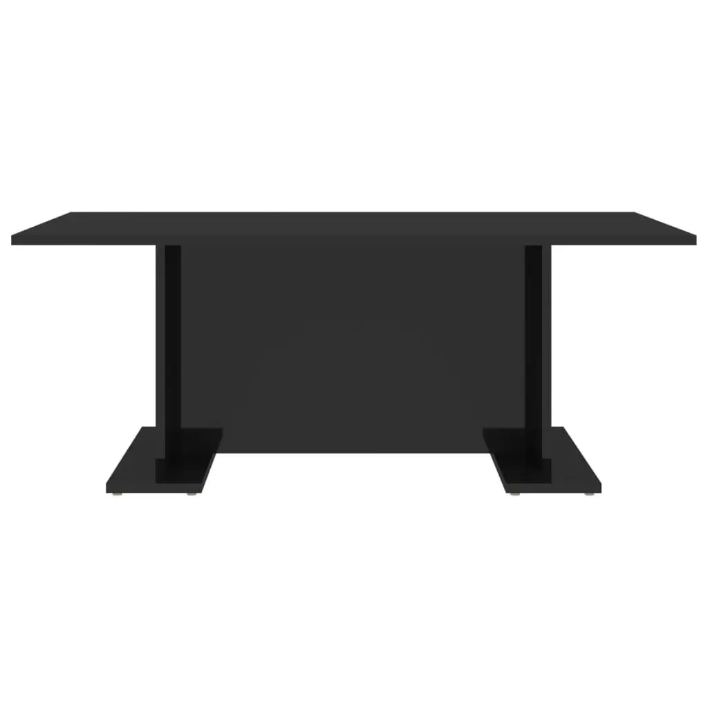 Coffee Table High Gloss Black 103.5x60x40 cm Engineered Wood 806847