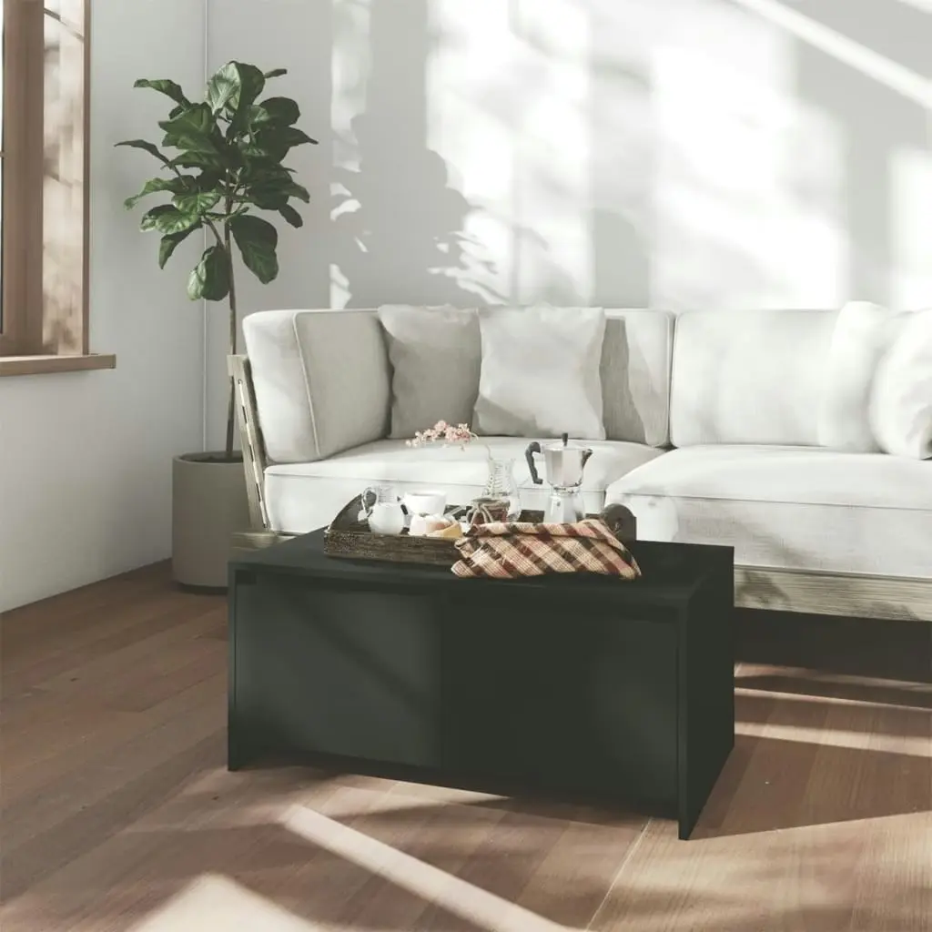 Coffee Table Black 90x50x41.5 cm Engineered Wood 809819