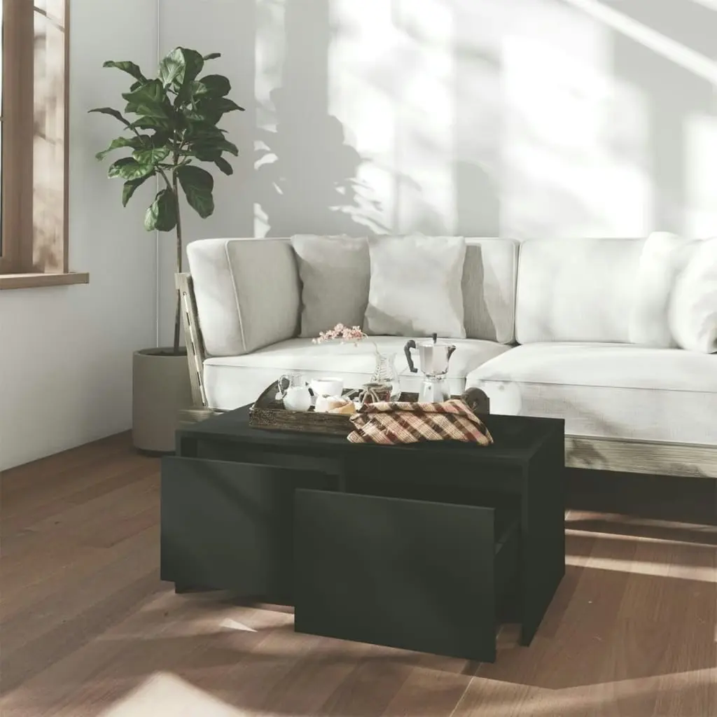 Coffee Table Black 90x50x41.5 cm Engineered Wood 809819