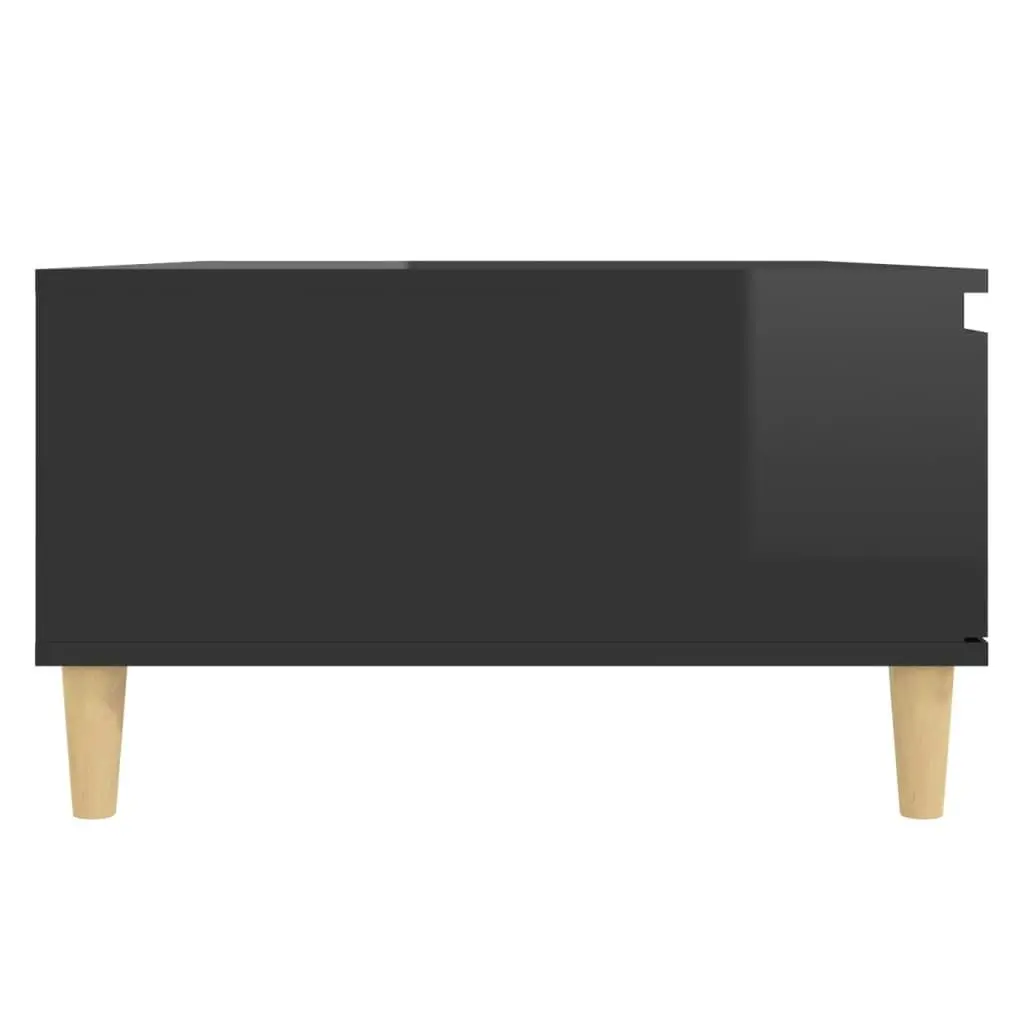 Coffee Table High Gloss Black 90x60x35 cm Engineered Wood 806002