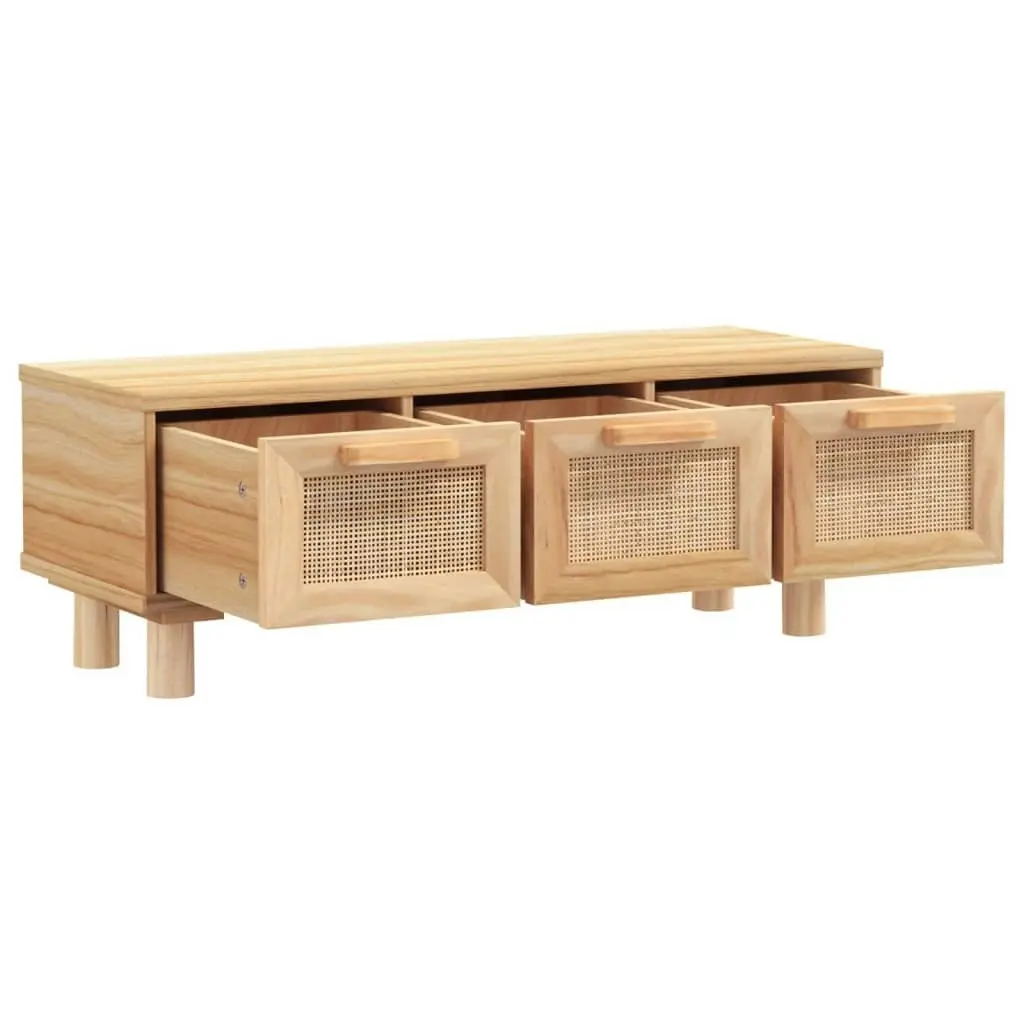 Coffee Table Brown 80x40x30 cm Engineered Wood&Solid Wood Pine 345620