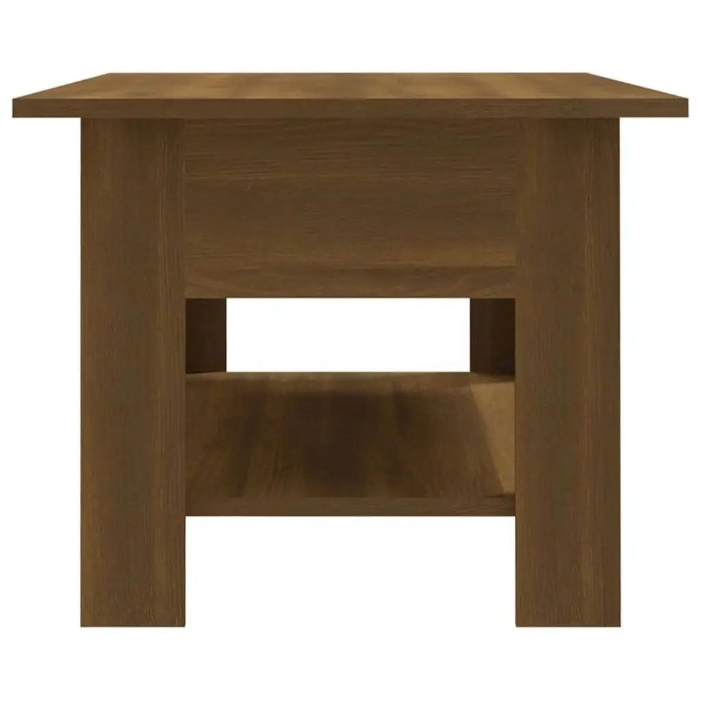 Coffee Table Brown Oak 102x55x42 cm Engineered Wood 813076