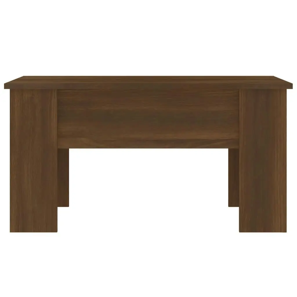 Coffee Table Brown Oak 79x49x41 cm Engineered Wood 819283