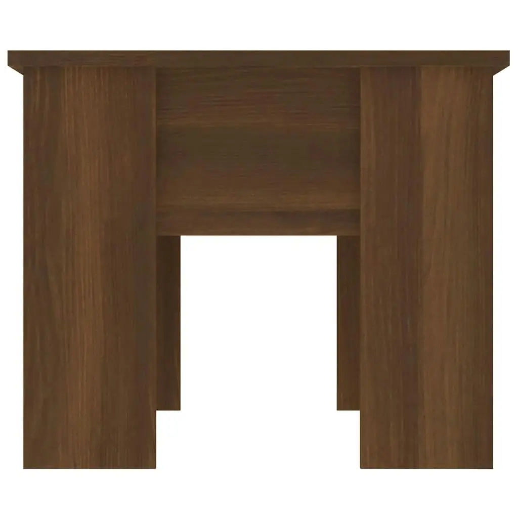 Coffee Table Brown Oak 79x49x41 cm Engineered Wood 819283