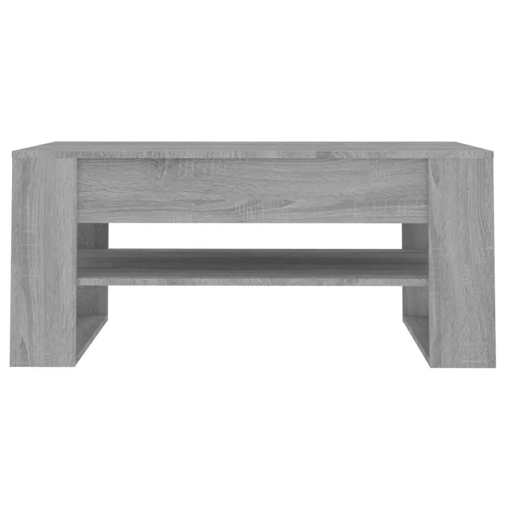 Coffee Table Grey Sonoma 102x55x45 cm Engineered Wood 816929