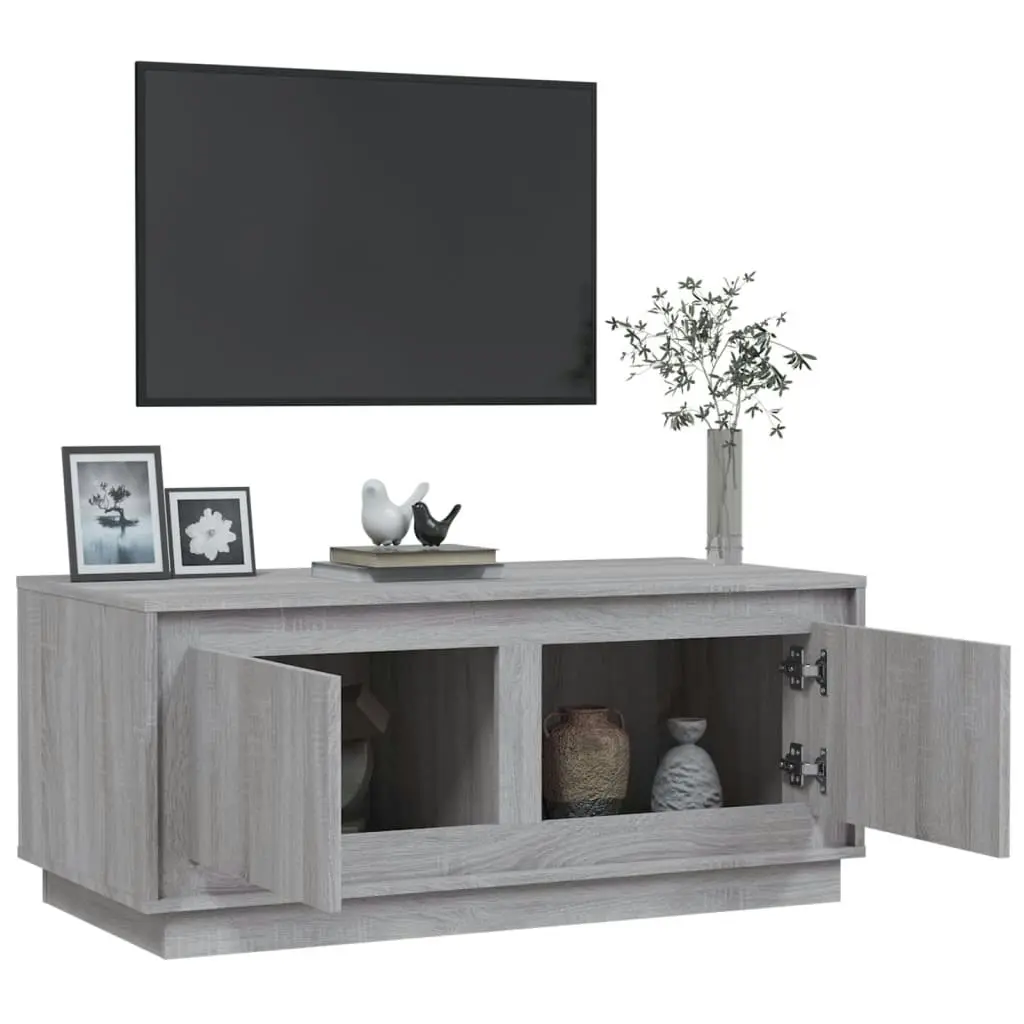 Coffee Table Grey Sonoma 102x50x44 cm Engineered Wood 819882