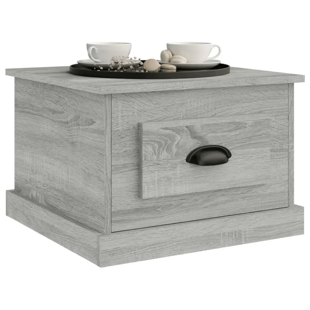 Coffee Table Grey Sonoma 50x50x35 cm Engineered Wood 816254