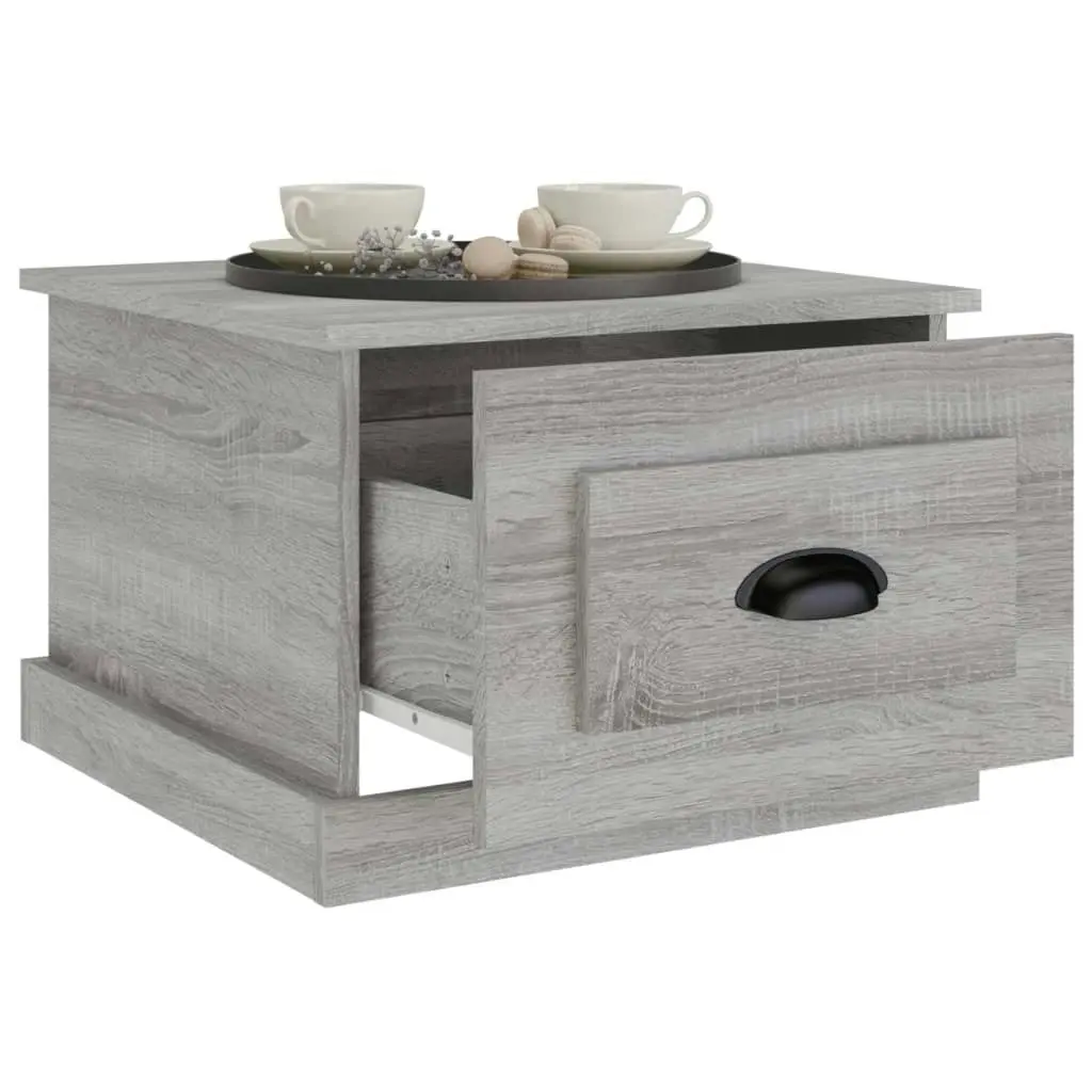 Coffee Table Grey Sonoma 50x50x35 cm Engineered Wood 816254