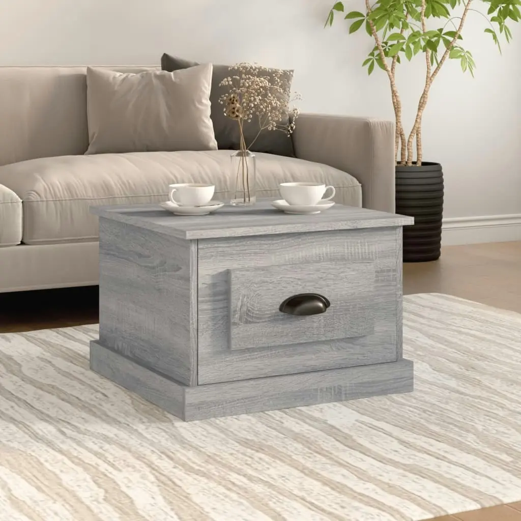 Coffee Table Grey Sonoma 50x50x35 cm Engineered Wood 816254