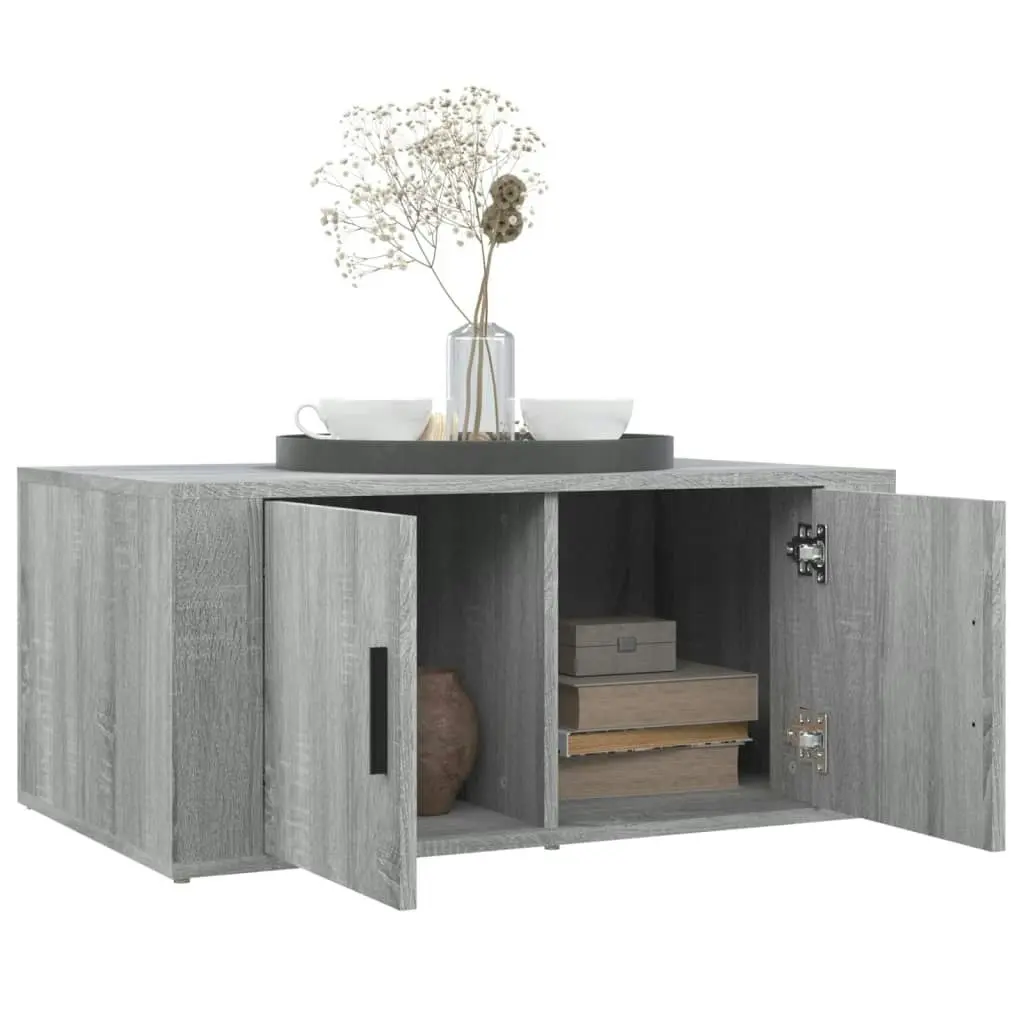 Coffee Table Grey Sonoma 80x50x36 cm Engineered Wood 816518