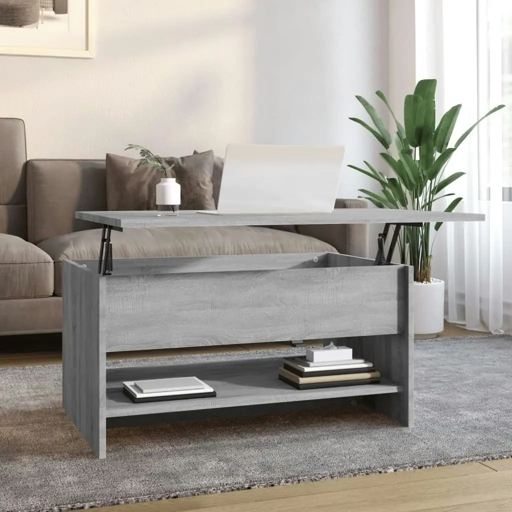 Coffee Table Grey Sonoma 80x50x40 cm Engineered Wood 819297