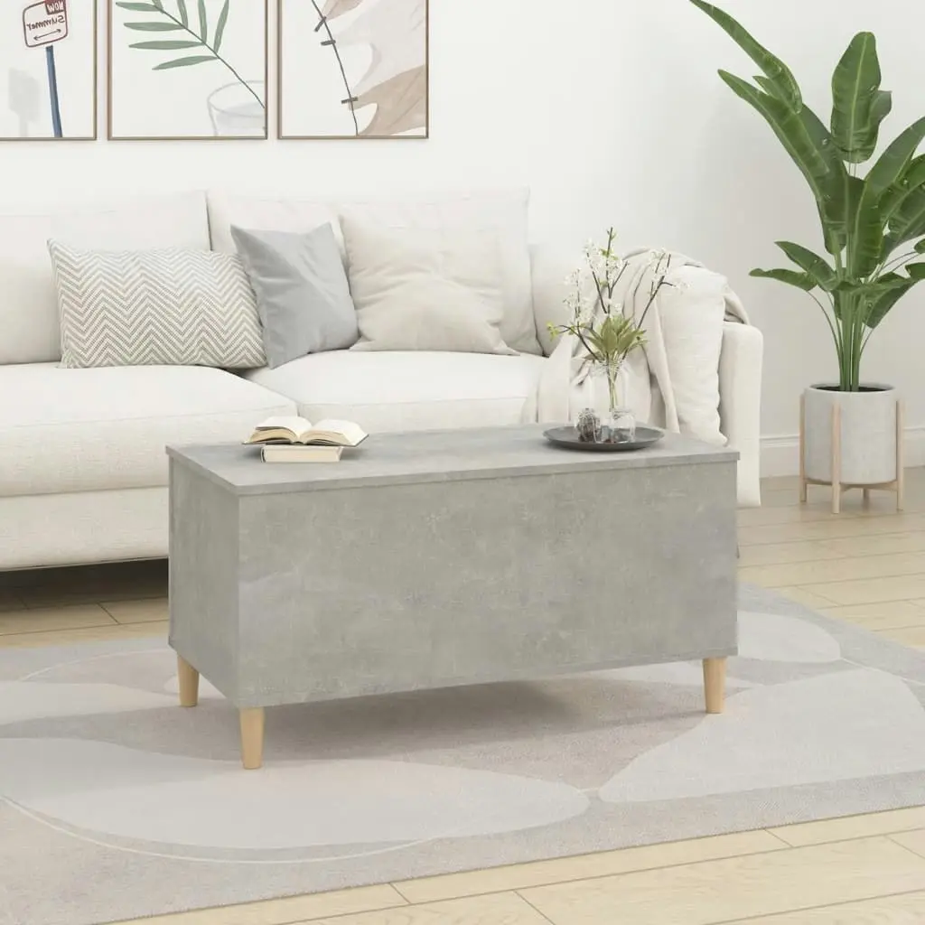 Coffee Table Concrete Grey 90x44.5x45 cm Engineered Wood 819584