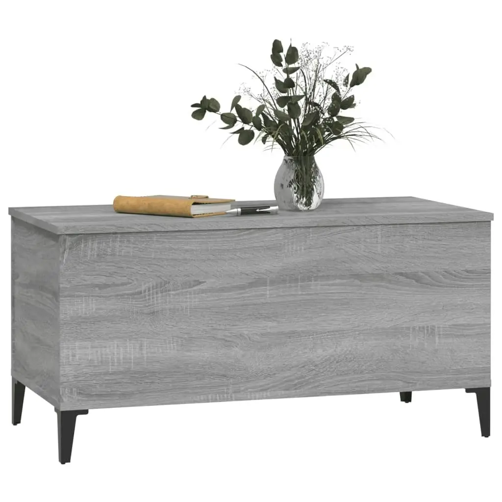 Coffee Table Grey Sonoma 90x44.5x45 cm Engineered Wood 819594