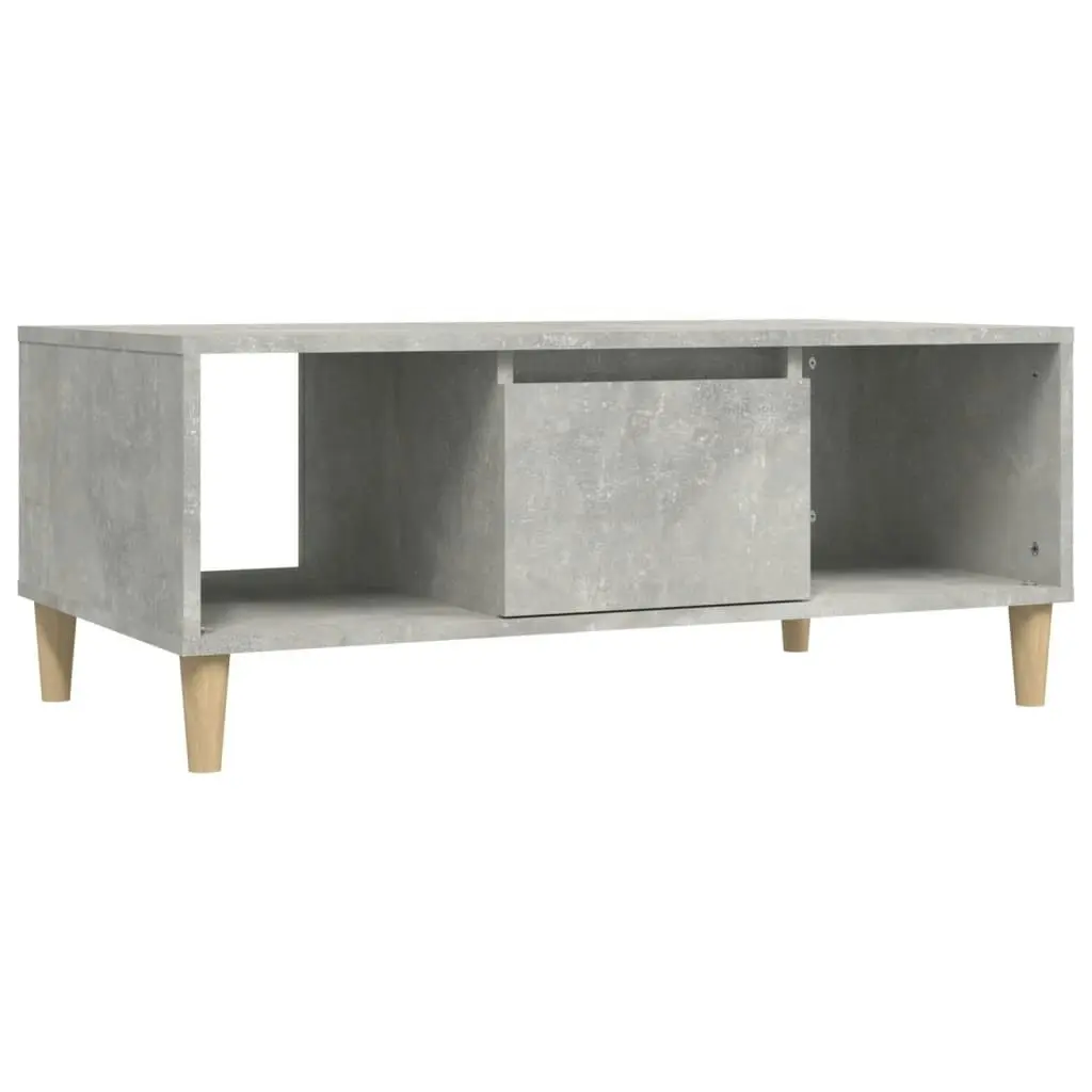 Coffee Table Concrete Grey 90x50x36.5 cm Engineered Wood 821064