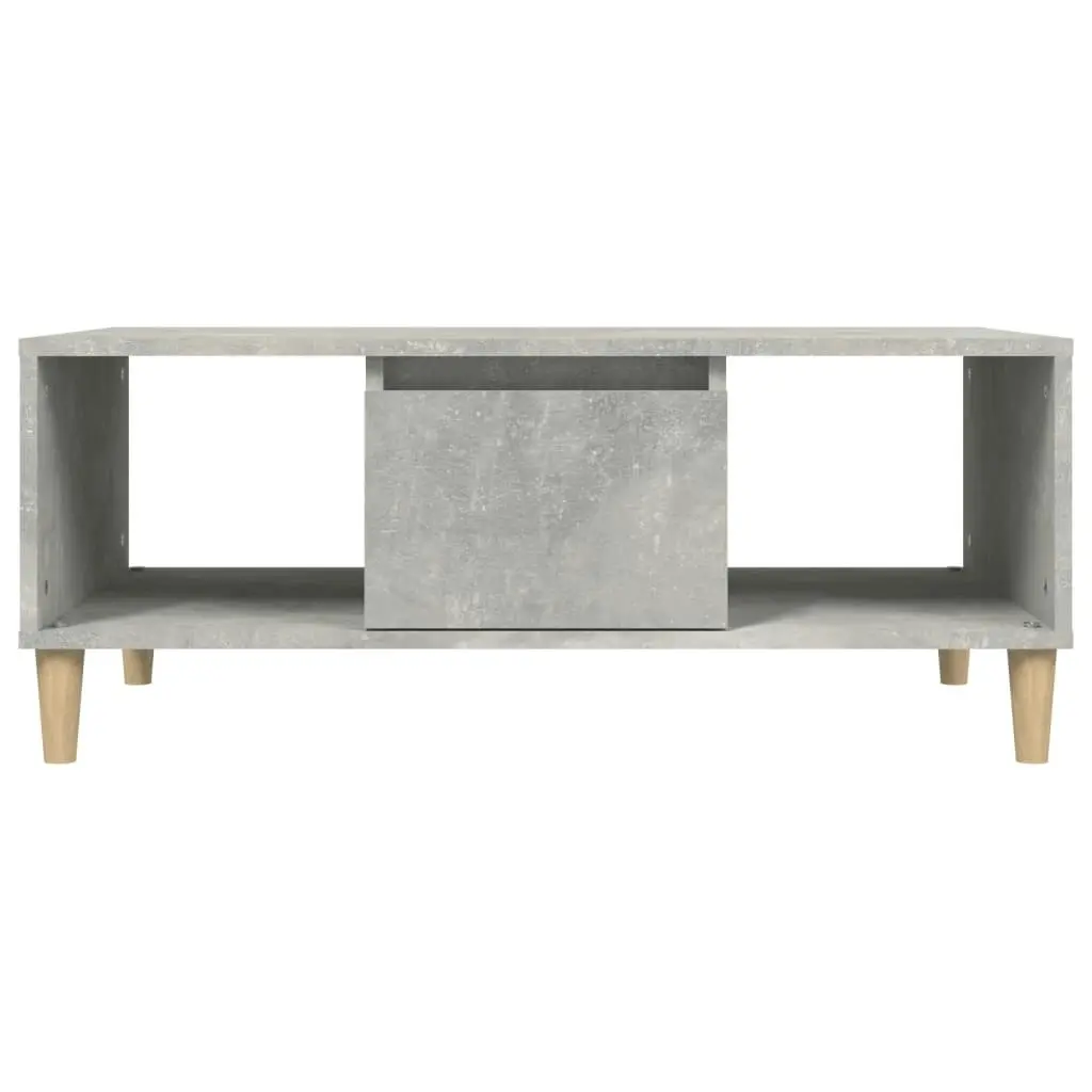 Coffee Table Concrete Grey 90x50x36.5 cm Engineered Wood 821064