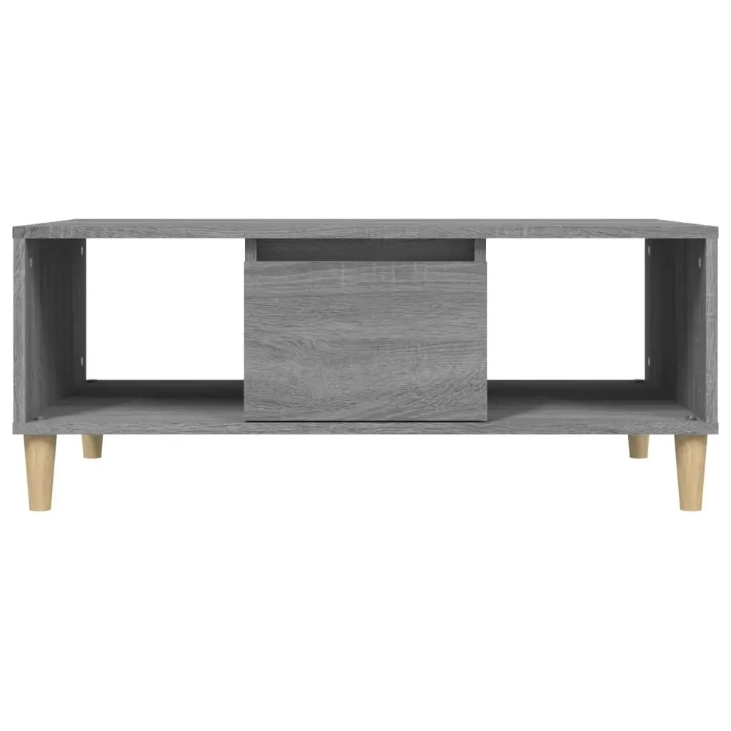 Coffee Table Grey Sonoma 90x50x36.5 cm Engineered Wood 821066