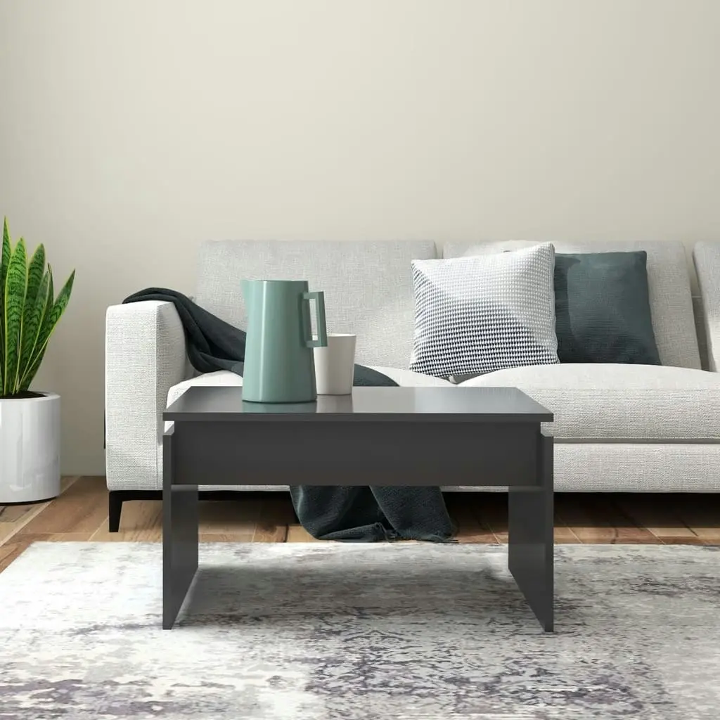 Coffee Table Grey 68x50x38 cm Engineered Wood 808334