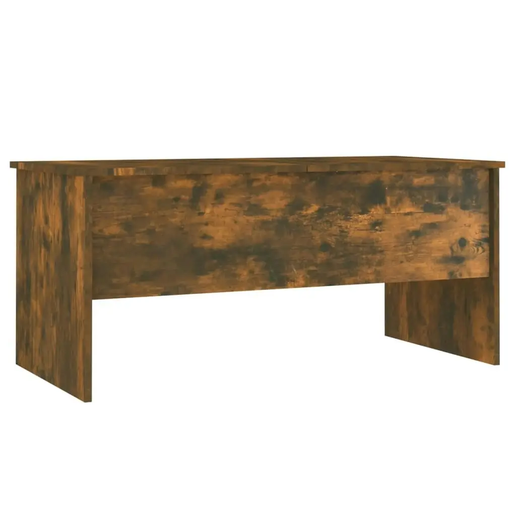 Coffee Table Smoked Oak 102x50.5x46.5 cm Engineered Wood 819299