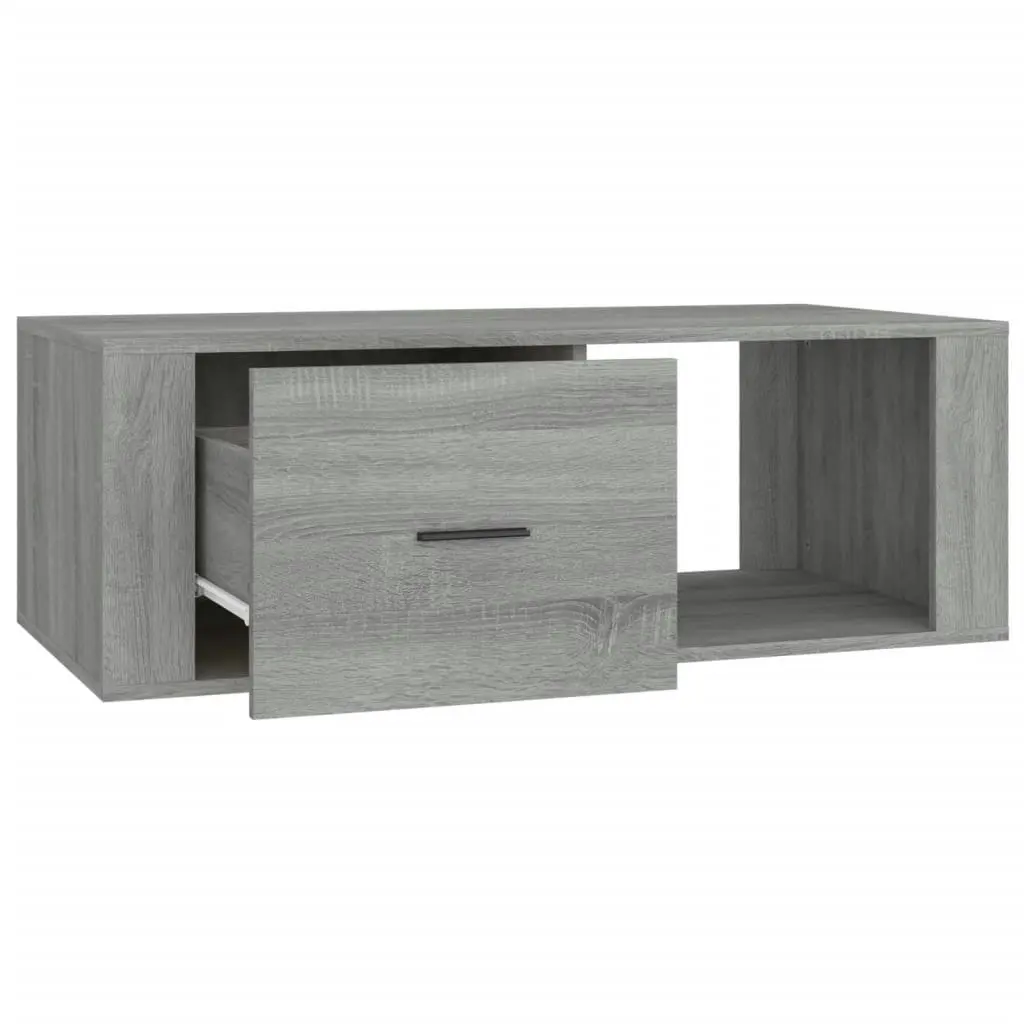 Coffee Table Grey Sonoma 100x50.5x35 cm Engineered Wood 816542