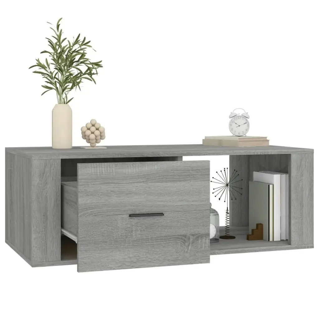 Coffee Table Grey Sonoma 100x50.5x35 cm Engineered Wood 816542