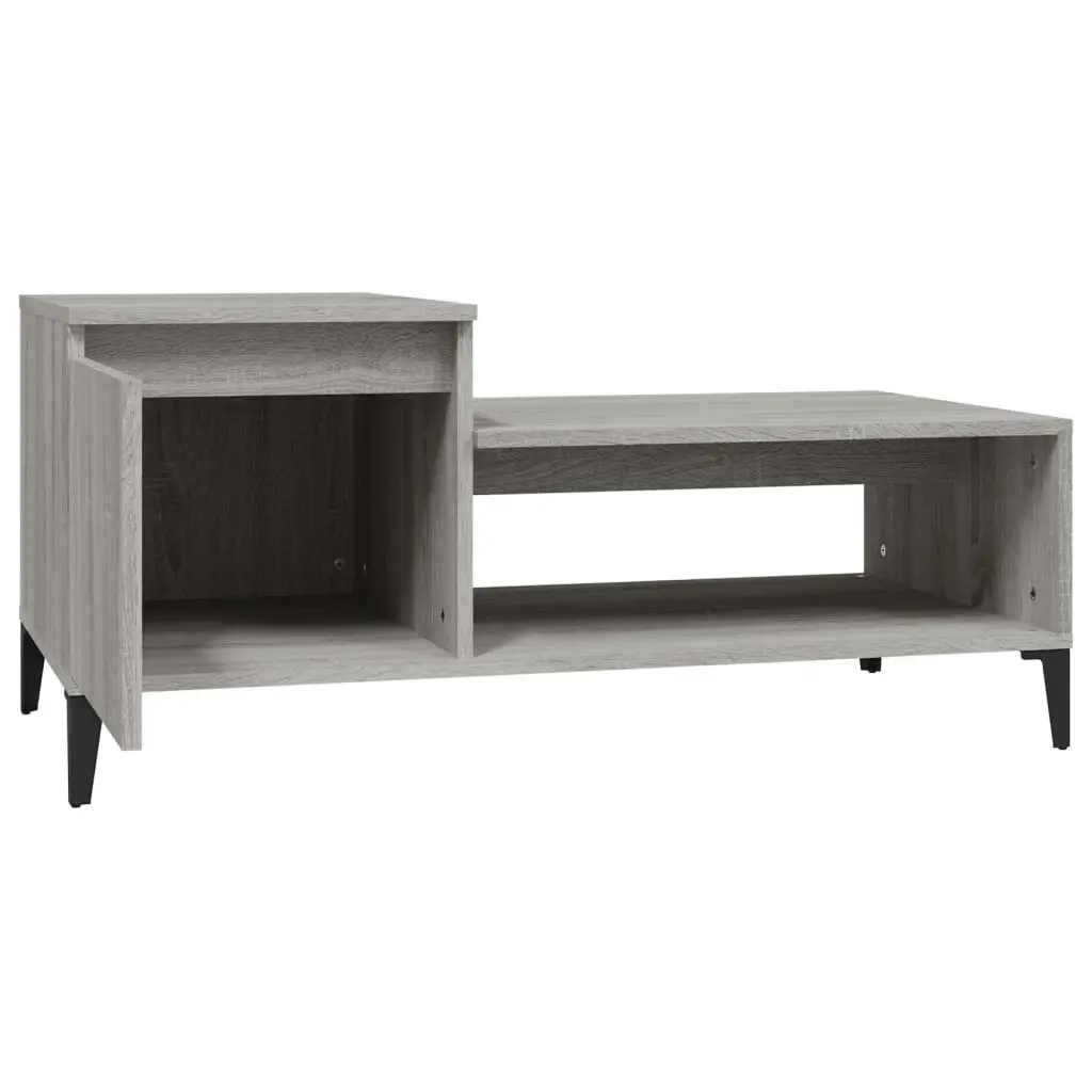 Coffee Table Grey Sonoma 100x50x45 cm Engineered Wood 821138