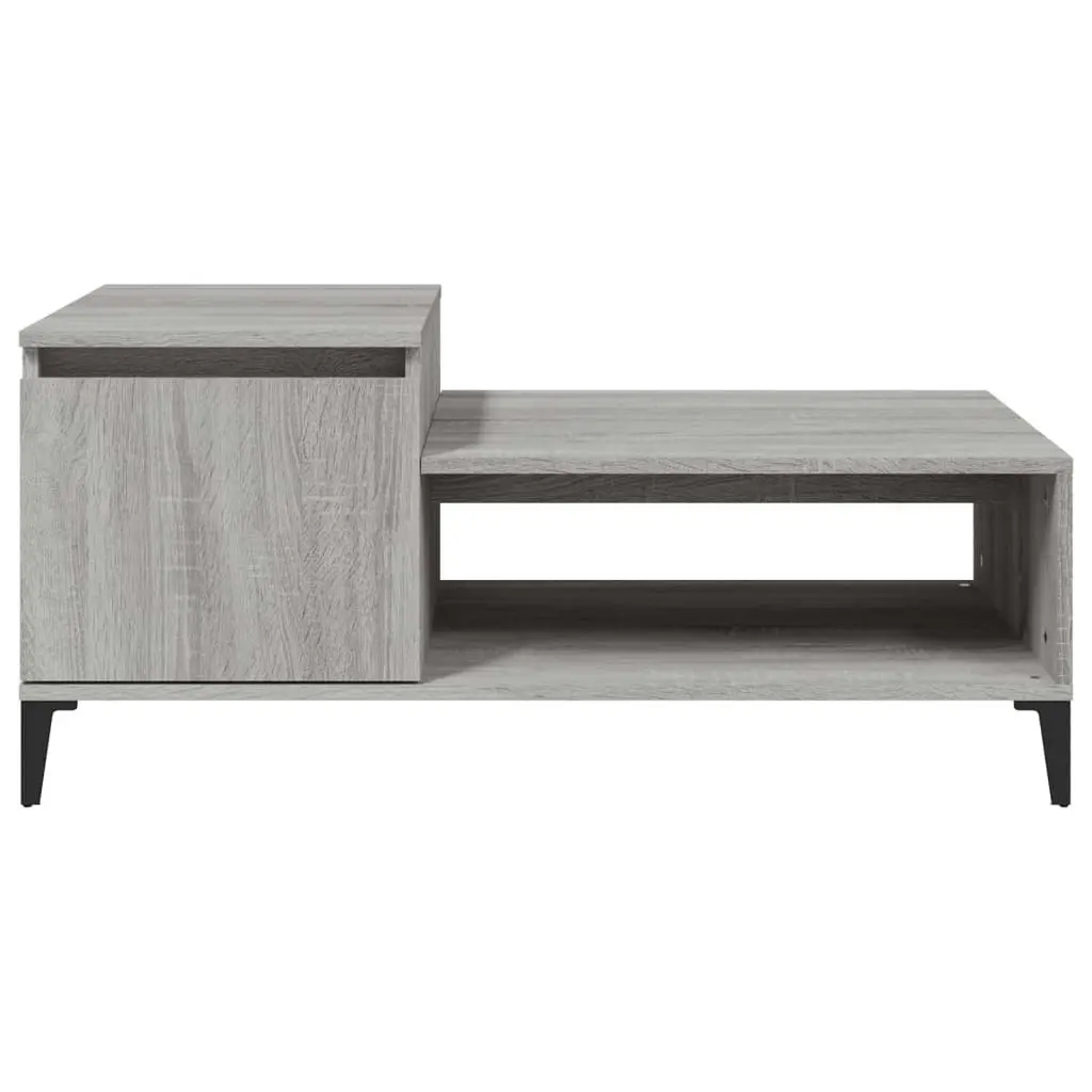 Coffee Table Grey Sonoma 100x50x45 cm Engineered Wood 821138