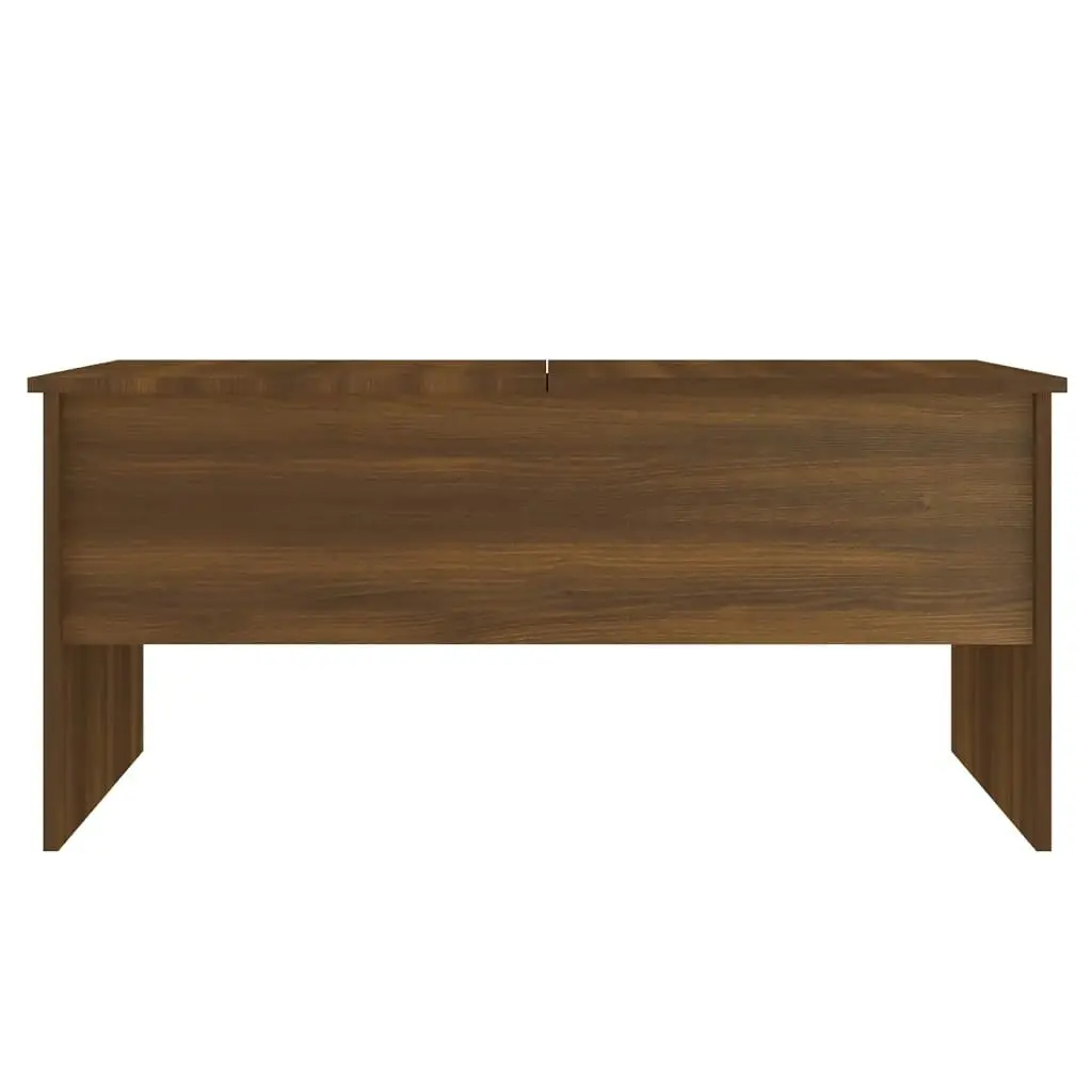 Coffee Table Brown Oak 102x50.5x46.5 cm Engineered Wood 819301