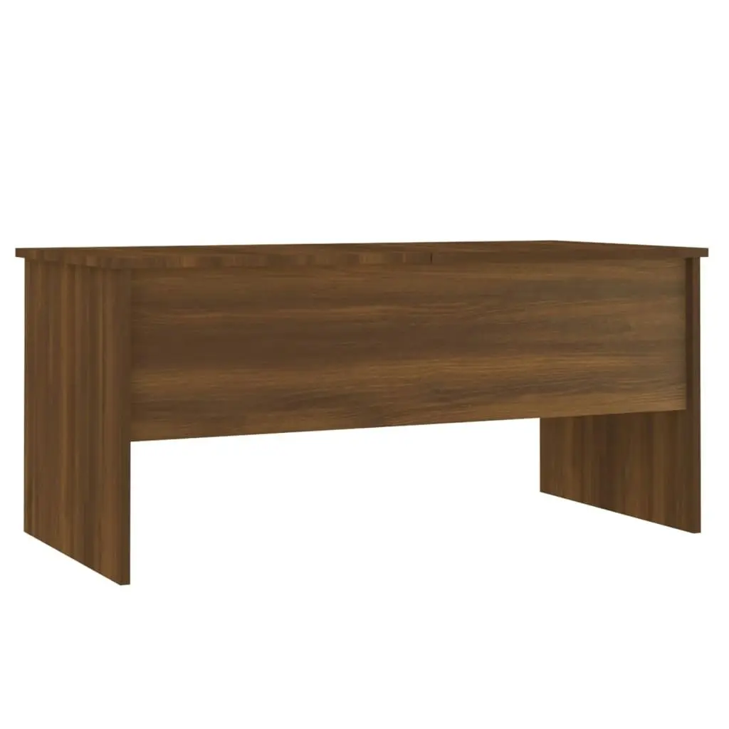 Coffee Table Brown Oak 102x50.5x46.5 cm Engineered Wood 819301