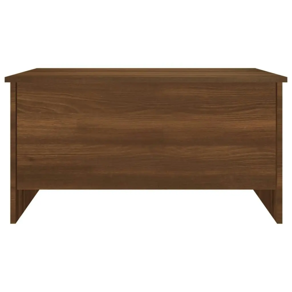 Coffee Table Brown Oak 80x55.5x41.5 cm Engineered Wood 819271