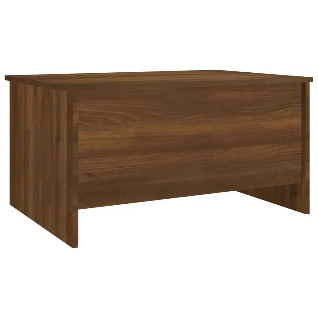 Coffee Table Brown Oak 80x55.5x41.5 cm Engineered Wood 819271