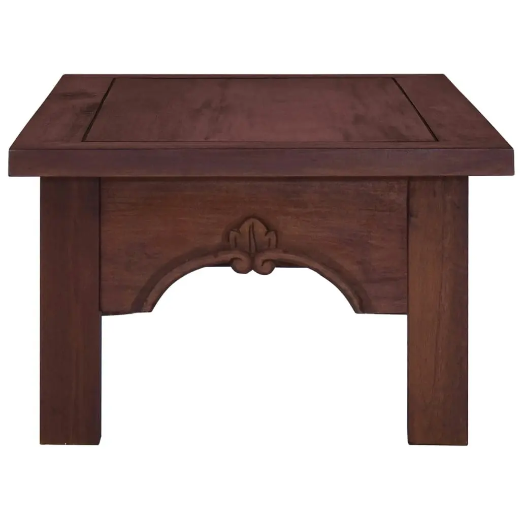 Coffee Table Classical Brown 100x50x30 cm Solid Mahogany Wood 288828