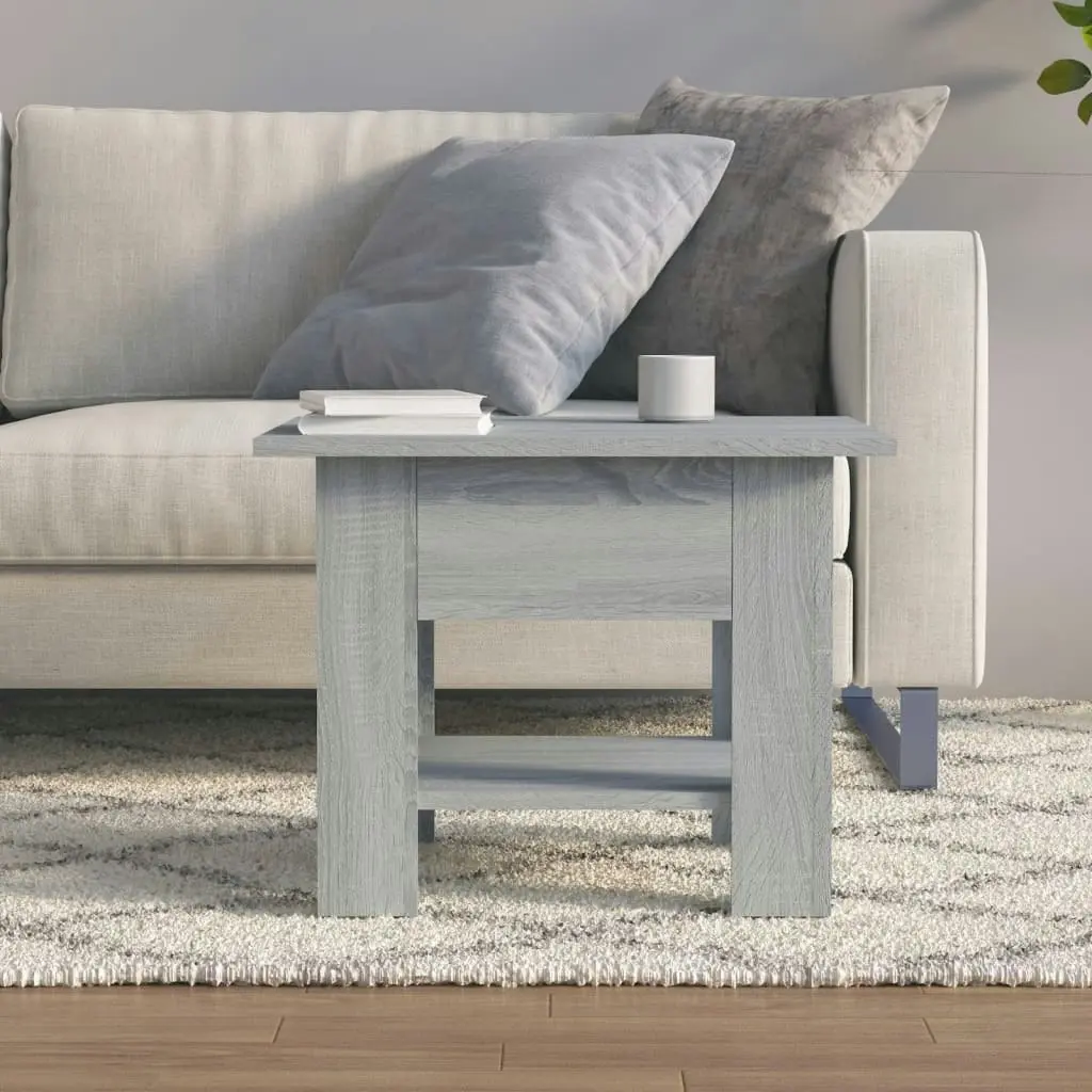 Coffee Table Grey Sonoma 55x55x42 cm Engineered Wood 813078