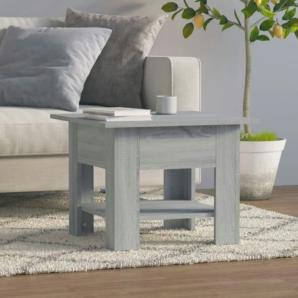 Coffee Table Grey Sonoma 55x55x42 cm Engineered Wood 813078