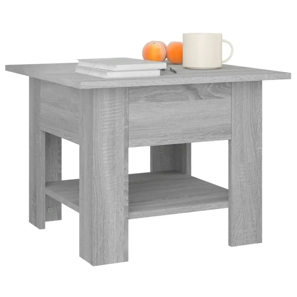 Coffee Table Grey Sonoma 55x55x42 cm Engineered Wood 813078