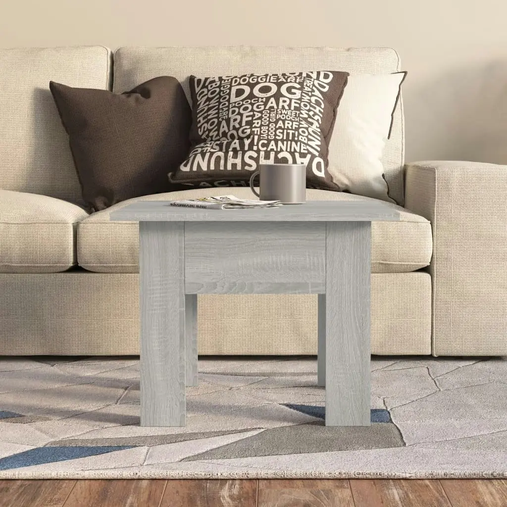 Coffee Table Grey Sonoma 55x55x42 cm Engineered Wood 813069