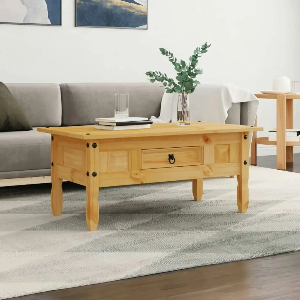 Coffee Table Mexican Pine Corona Range 100x55x44 cm 243736