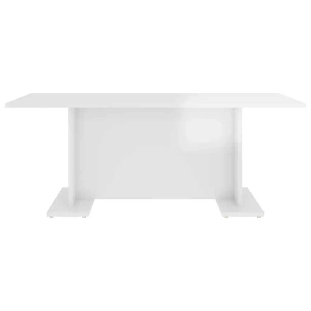 Coffee Table High Gloss White 103.5x60x40 cm Engineered Wood 806846