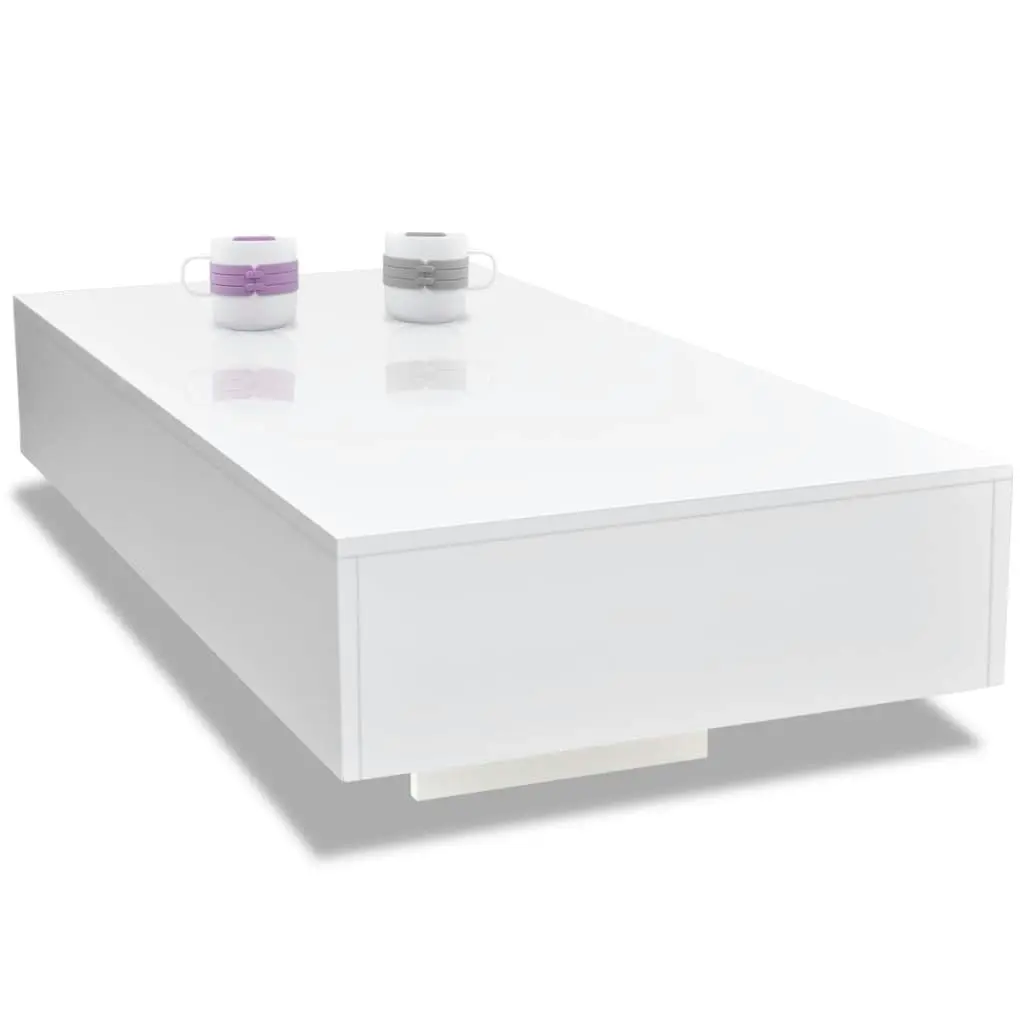 Coffee Table High Gloss White 244021