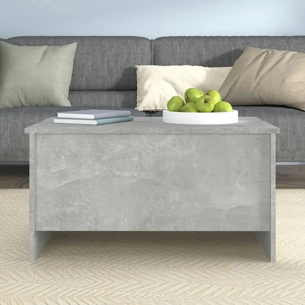 Coffee Table Concrete Grey 80x55.5x41.5 cm Engineered Wood 809678