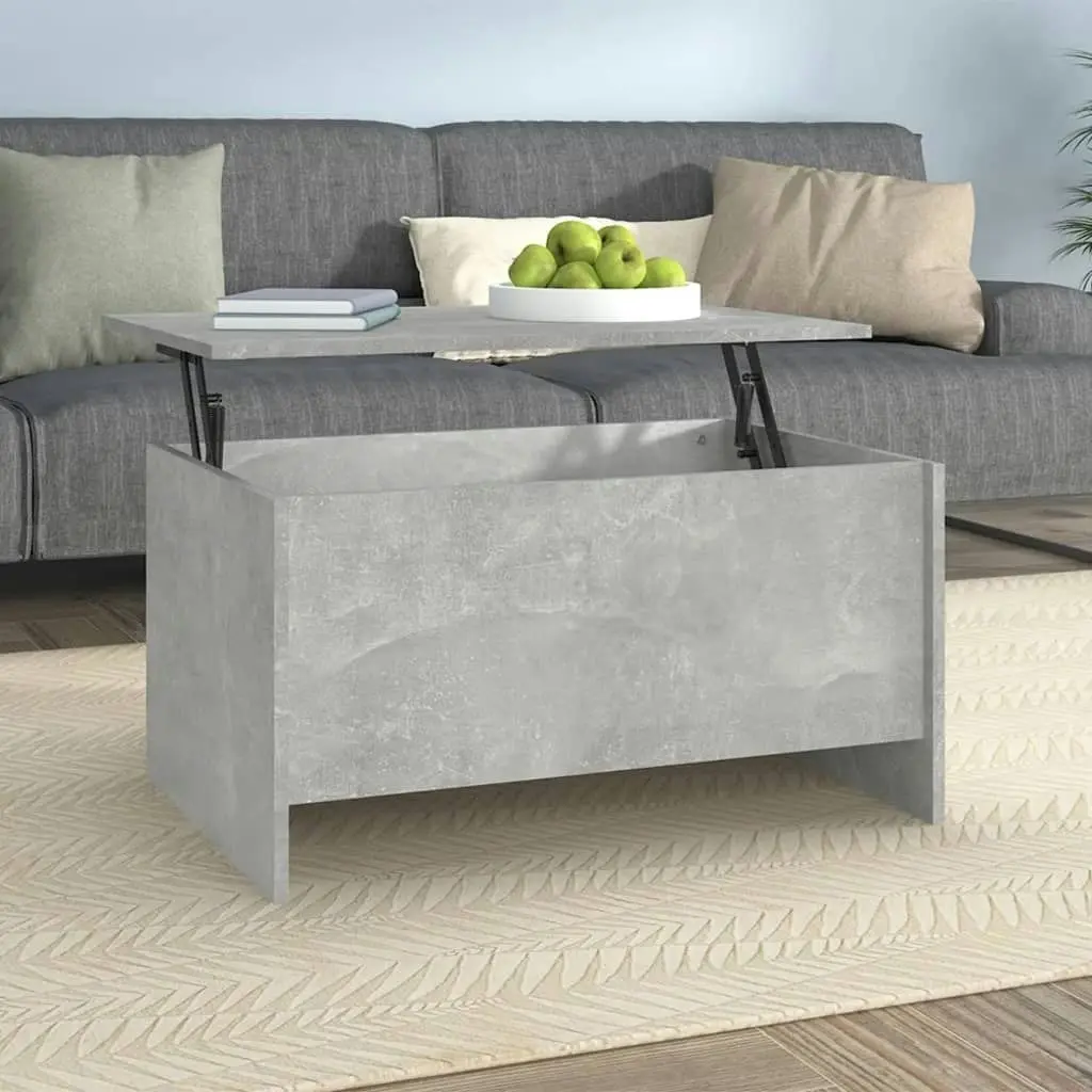 Coffee Table Concrete Grey 80x55.5x41.5 cm Engineered Wood 809678