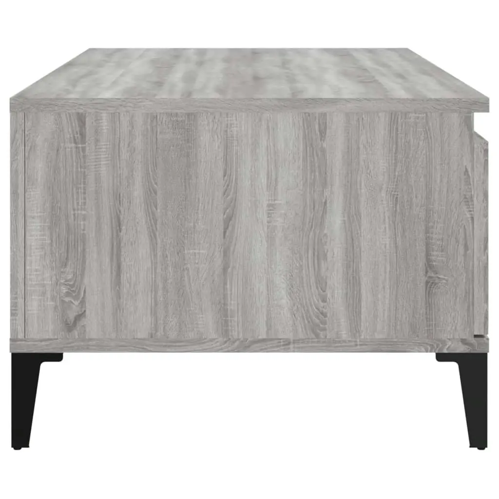 Coffee Table Grey Sonoma 90x50x36.5 cm Engineered Wood 821122