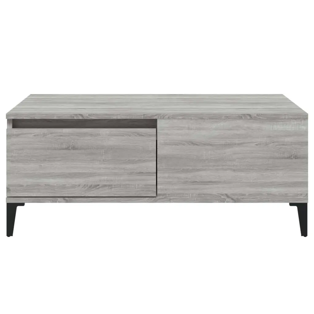 Coffee Table Grey Sonoma 90x50x36.5 cm Engineered Wood 821122