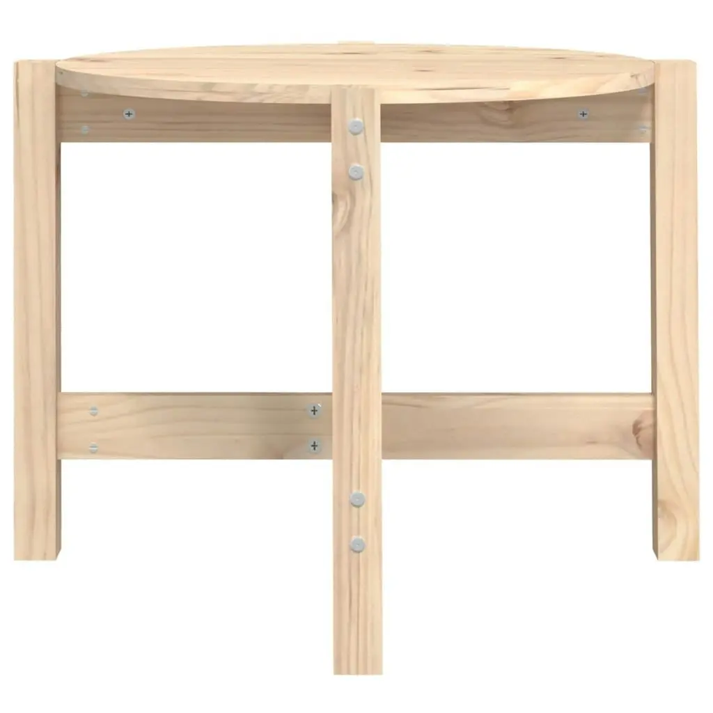 Coffee Table Ø 62,5x45 cm Solid Wood Pine 822302