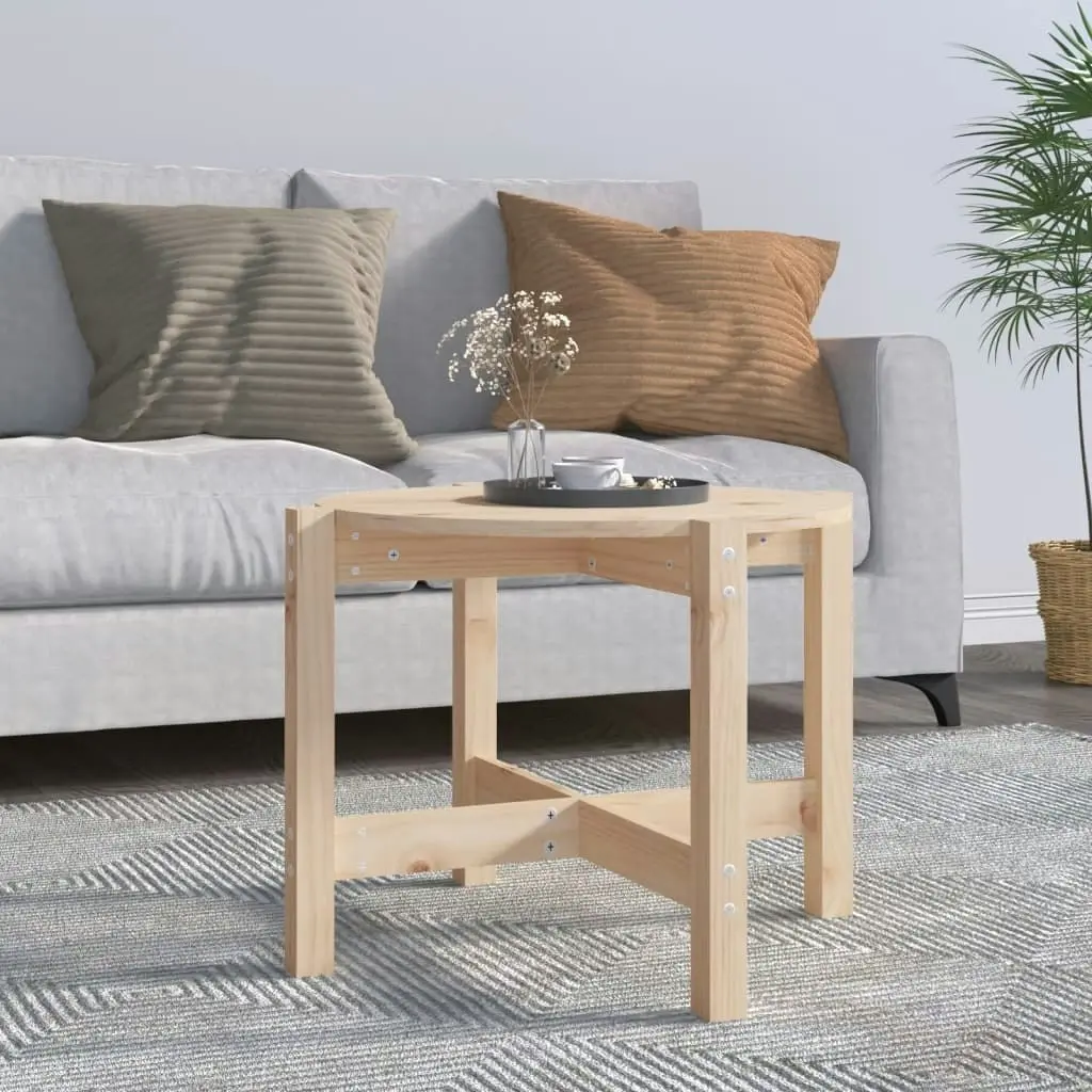 Coffee Table Ø 62,5x45 cm Solid Wood Pine 822302