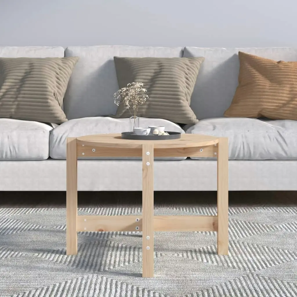 Coffee Table Ø 62,5x45 cm Solid Wood Pine 822302