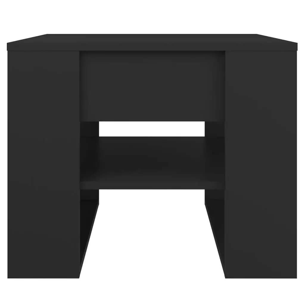 Coffee Table Black 55.5x55x45 cm Engineered Wood 810909