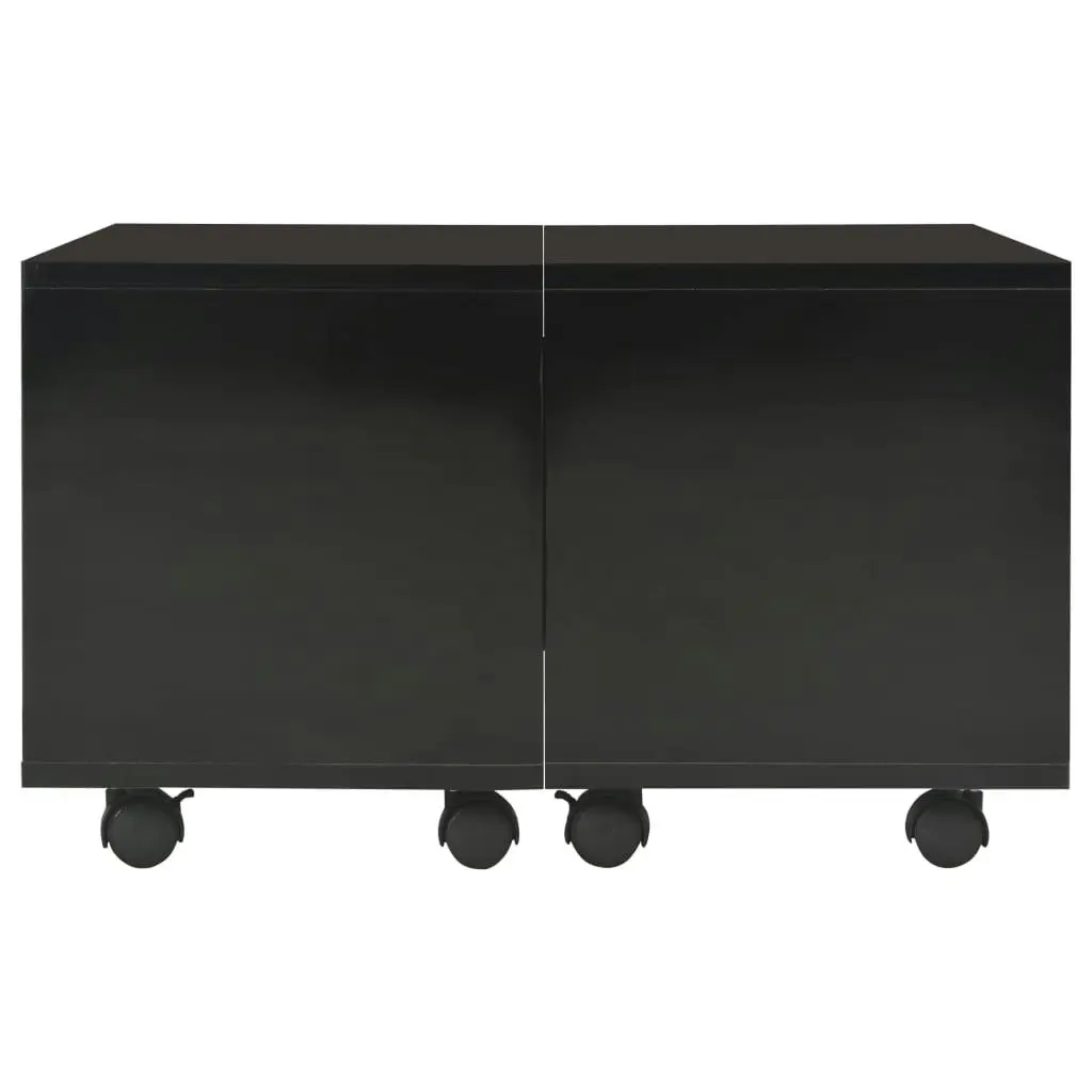 Coffee Table High Gloss Black 60x60x35 cm Engineered Wood 283722