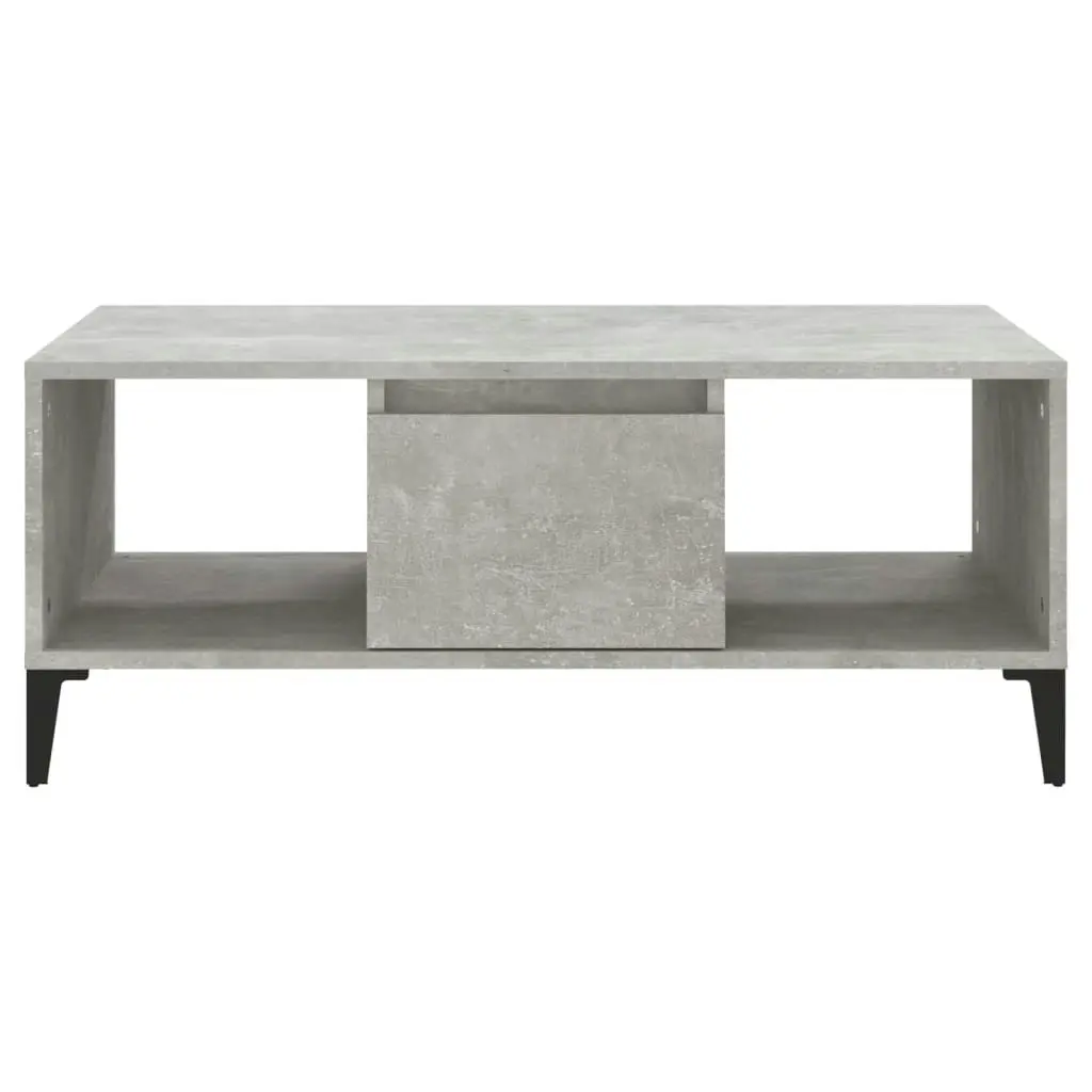 Coffee Table Concrete Grey 90x50x36.5 cm Engineered Wood 821072