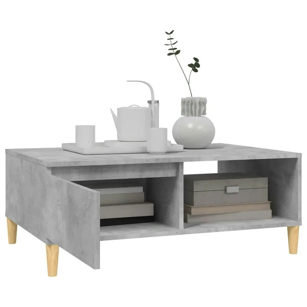 Coffee Table Concrete Grey 90x60x35 cm Engineered Wood 805999