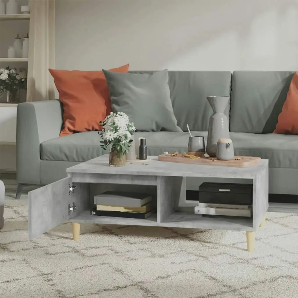 Coffee Table Concrete Grey 90x60x35 cm Engineered Wood 805999